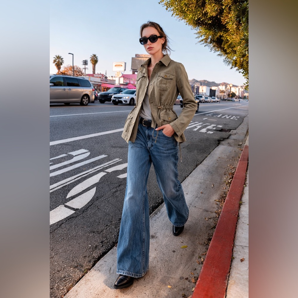 Ashley By 26 International Olive Green Utility Jacket